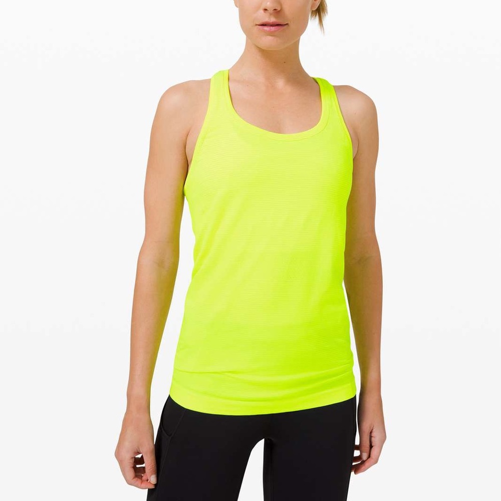 Neon Yellow Lululemon Swiftly Tank Top